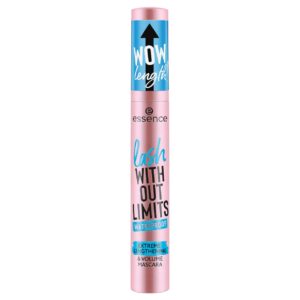 essence, lash without limits, impermeabile, extreme lenghtening & volum lashes, mascara, 03, nero, 13 ml