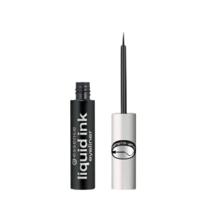 essence, liquid ink, spazzola, eyeliner liquido, 01, nero, 3 ml