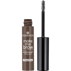 essence, make me brow, definizione, gel per sopracciglia, 07, marrone scuro, 3.8 ml