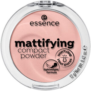 essence, mattifying compact powder, finitura opaca, cipria compatta, 10, beige chiaro, 12 g