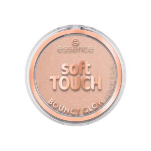 essence, soft touch bouncy glow, illuminante, compatto blush illuminante, 20, glazed dew, 4 g