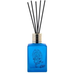 etro, zefiro, cannuccia, diffusore di aromi con bastoncini, blu, 500 ml