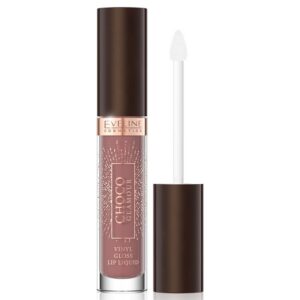 eveline cosmetics, choco glamour, lucidalabbra, 03, toffee chocolate, 4.5 ml