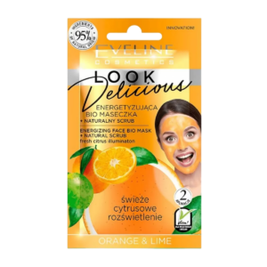 eveline cosmetics, look delicious, illuminante, maschera esfoliante, settimanalmente, per il viso, 10 ml