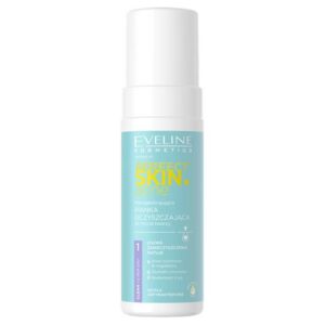 eveline cosmetics, perfect skin.acne, pulizia, schiuma detergente, 150 ml