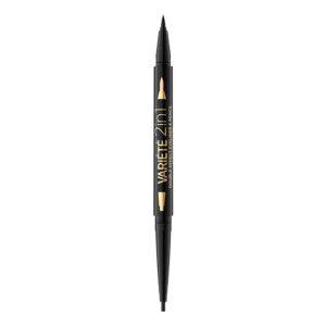 eveline cosmetics, variete, doppia estremità, eyeliner in gel, ultra black