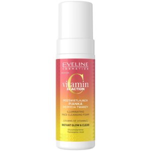 eveline cosmetics, vitamin c 3x action, illuminante, schiuma detergente, 150 ml