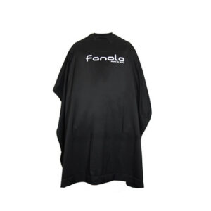 fanola, fanola, mantella da parrucchiere in tessuto, nero