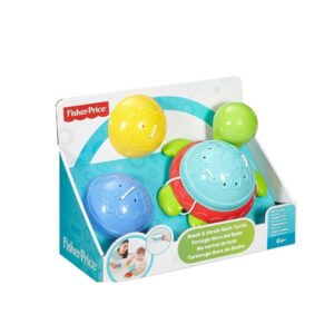 fisher price, stack & strain, tartaruga da bagno, unisex, 6+ mesi