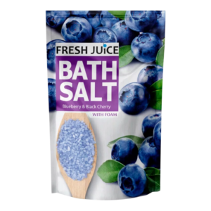 fresh juice, blueberry & black cherry, sali da bagno, 500 g