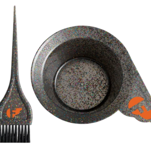 fudge professional, glitter, ciotola per mescolare i colori in plastica, grigio