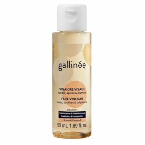 gallinee, microbiome skincare, aceto di mele, tona/calma & illumina, lozione tonica, per il viso, 50 ml