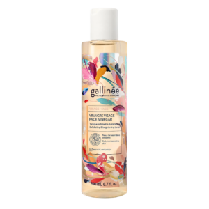 gallinee, microbiome skincare, aceto, tona/calma & illumina, lozione tonica, per il viso, 200 ml