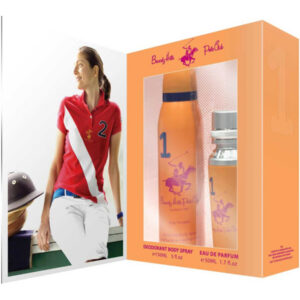 gift set beverly hills polo club: 1982 sport 1, eau de parfum, for women, 50 ml + 1982 sport 1, anti perspirant, deodorant spray, for women, 150 ml