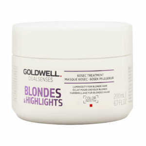 goldwell, dualsenses blondes & highlights, maschera crema trattamento capelli, per la protezione del colore, 200 ml