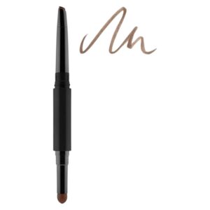 gosh, long lasting, doppio, matita crema per sopracciglia, 002, marrone, 0.5 g