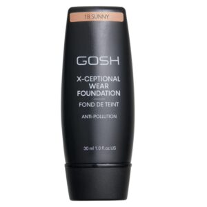 gosh, x ceptional wear, vitamina e, durevole, fondotinta in crema, 18, soleggiato, 30 ml