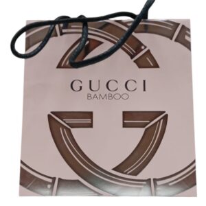 gucci, bamboo, borsa di cartone gwp