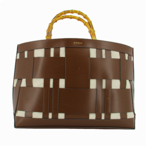 guess, aida, pelle, borsa in tessuto, marrone scuro, hwaidwl2376, 50 x 35 x 19 cm