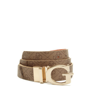 guess, alisa, cintura in tessuto, marrone, per le donne