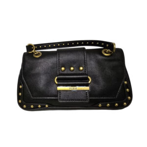guess, belle, pelle sintetica, cintura, clip magnetica, borsa a tracolla in tessuto, nero, vg774421, 29 x 15 x 4 cm, per le donne