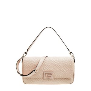 guess, brightside, poliuretano, borsa in tessuto, borsa a tracolla, palissandro, per le donne