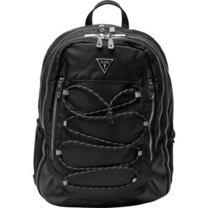 guess, certosa, nylon, borsa a tracolla in tessuto, nero, hmecrnp2209, 33 x 46 x 15 cm, per uomini