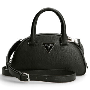 guess, cordelia, poliuretano, borsa in tessuto, nero, per le donne, mini