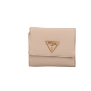 guess, destiny, portafoglio in tessuto, piccolo trifold, swvb78 78430, fungo, per le donne