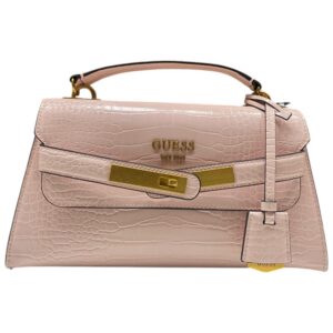 guess, enisa, poliuretano, borsa in tessuto, rosa cipria, ca842120, per le donne, 29 x 16,5 x 11 cm