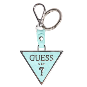 guess, guess, portachiavi in metallo, rw7421, smeraldo