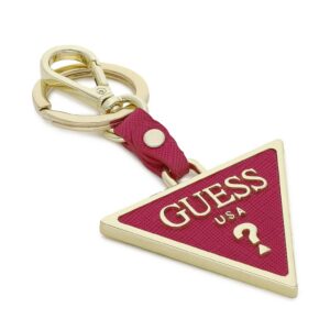 guess, guess, portachiavi in metallo, rw7424, fucsia