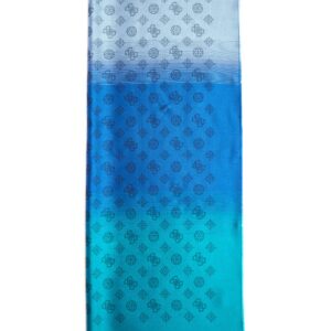 guess, guess, sciarpa in tessuto, blu, 80 x 190 cm, per le donne