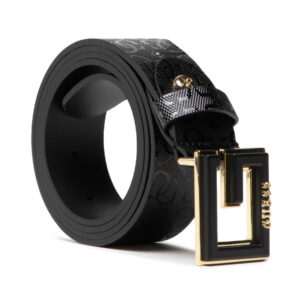 guess, guess, cintura in tessuto, bw7505, nero, per le donne