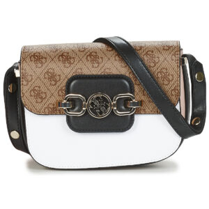 guess, hensely, borsa in tessuto, mini, latte, per le donne