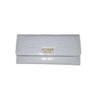 guess, laurel, portafoglio in tessuto, slg grande zip, swca8500500pod, nuvola pallida, per le donne