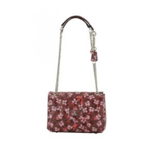 guess, lola, pelle sintetica, borsa a tracolla in tessuto, floreale, sf787421, per le donne