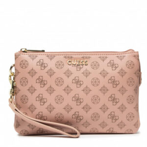 guess, beauty case in tessuto, nudo