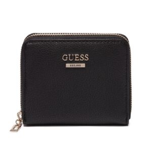 guess, naya, portafoglio in tessuto, swvg78 81370, nero, per le donne