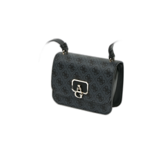 guess, coal, borsa a tracolla in tessuto, nero, 79780, 18,5 x 14,5 x 7 cm, per le donne