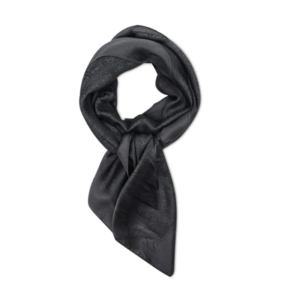 guess, rossana, sciarpa in tessuto, carbone, logo 4g, aw8851 pol03, 135 x 135 cm, per le donne