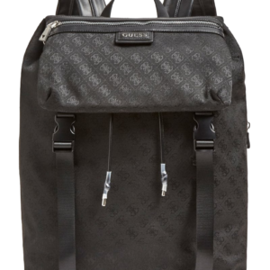guess, salameda, poliestere, zaino in tessuto, nero, scomparto per laptop, unisex