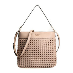 guess, sicilia, fibra artificiale, borsa in tessuto, rosa, hwwg8490020pin, per le donne, 29 x 9 x 24