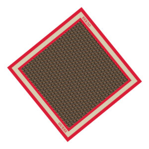 guess, silvana, sciarpa in tessuto, rosso, 90 x 90, per le donne