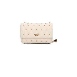 guess, triana, borsa a tracolla in tessuto, avorio, hwqs8553210, 26 x 16 x 9 cm, per le donne