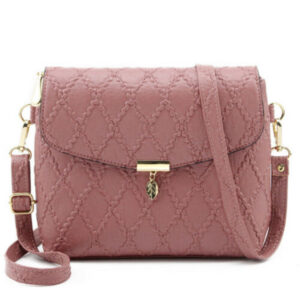 guess, tyren, borsa a tracolla in tessuto, rosa, per le donne