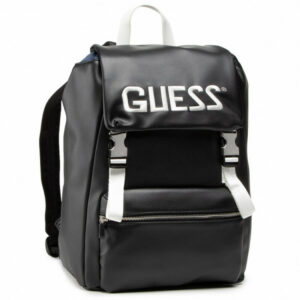 guess, salameda, zaino in tessuto, nero, per uomini