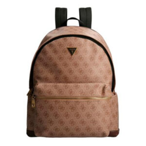 guess, vezzola, pelle sintetica, zaino in tessuto, beige, hmvzlap2275, per uomini, 21/33 x 42,5 x 14 cm