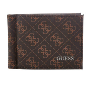 guess, vezzola, portafoglio in tessuto, portamonete, smvezzpol23, nero, per uomini