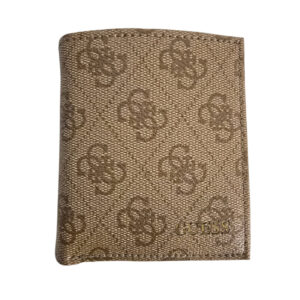 guess, vezzola, portafoglio in tessuto, piccolo portafoglio, smvezzpol22, marrone, per uomini